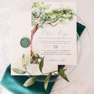 invitatie nunta forest