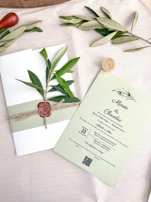 invitatie nunta olive