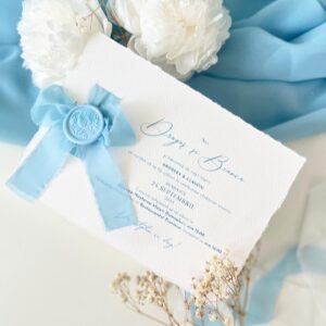invitatie nunta blue