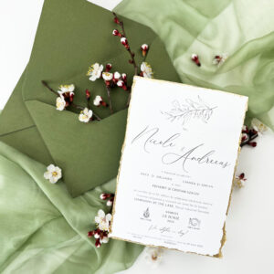 invitatie nunta cu auriu - jolene invitatii nunta