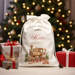 Sac pentru cadouri personalizat cu nume